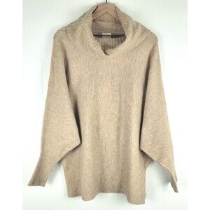 KERISMA  Womens Size S/M Asami Tan Turtleneck Pullover Sweater Top